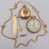JEWELRY. ASSORTED 14KT GOLD AC