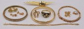 JEWELRY. ASSORTED 14KT GOLD DI