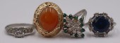 JEWELRY. ASSORTED 14KT GOLD IN
