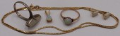 JEWELRY. ASSORTED 14KT GOLD JE