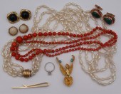 JEWELRY. ASSORTED ESTATE JEWEL