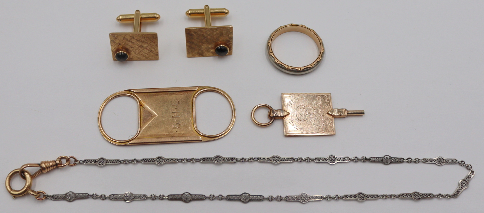 JEWELRY. ASSORTED GOLD