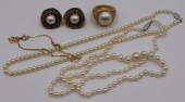 JEWELRY. ASSORTED GOLD AND PEA
