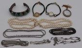 JEWELRY. ASSORTED GOLD AND SIL