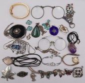 JEWELRY. ASSORTED GOLD AND STE