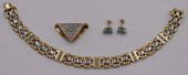JEWELRY. ASSORTED GOLD & DIAMO