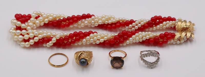 JEWELRY. ASSORTED GOLD, DIAMOND,