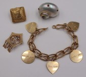 JEWELRY. ASSORTED GOLD JEWELRY