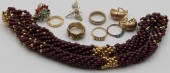 JEWELRY. ASSORTED GOLD JEWELRY
