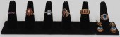 JEWELRY. ASSORTED GOLD RING GR