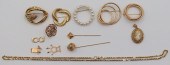 JEWELRY. ASSORTED GROUPING OF
