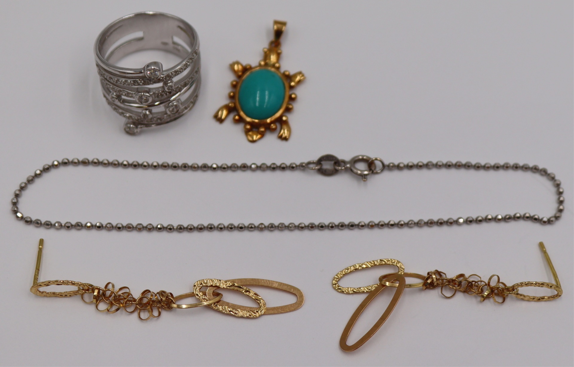JEWELRY. ASSORTED GROUPING OF