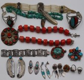 JEWELRY. ASSORTED GROUPING OF