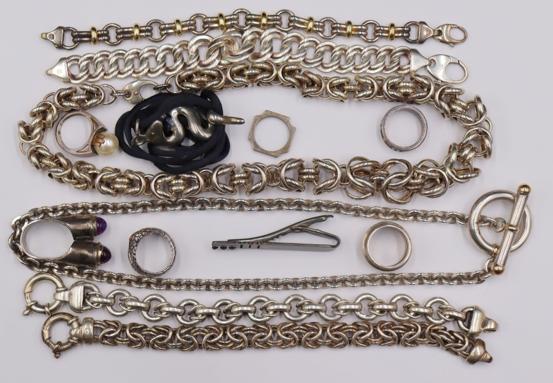 JEWELRY. ASSORTED GROUPING OF