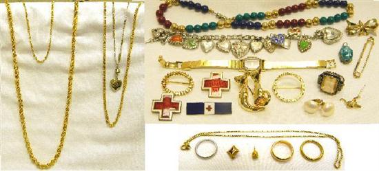 JEWELRY: Assorted Platinum  Gold