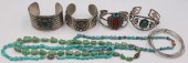 JEWELRY. ASSORTED SW AND TURQU