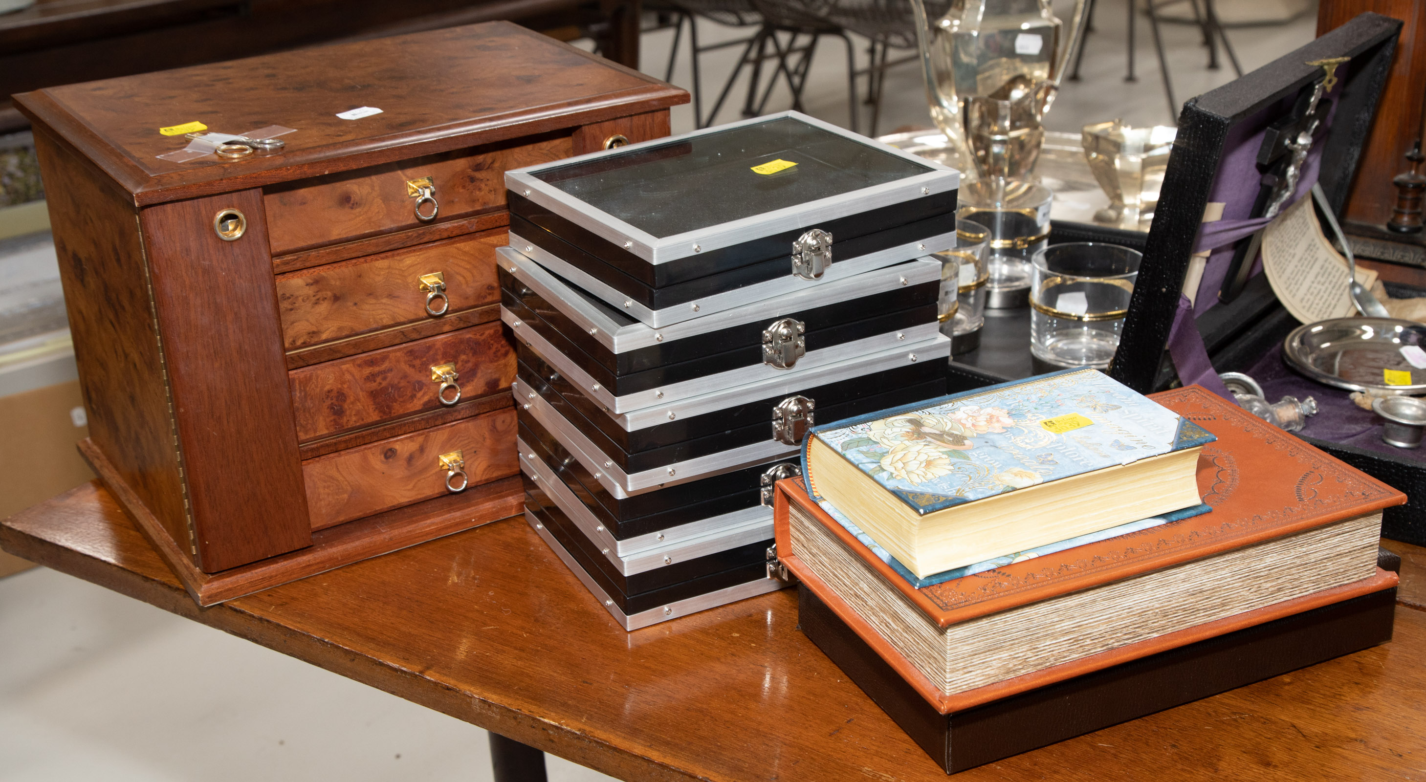 JEWELRY BOX; DECORATIVE BOOK BOXES,