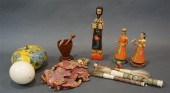 JEWELRY BOX, FIGURINES, OSTRIC