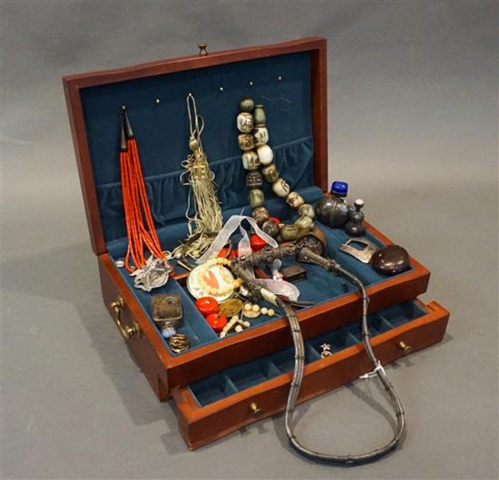 JEWELRY BOX WITH STERLING AND