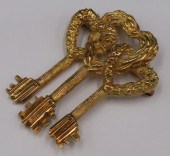 JEWELRY. CARTIER 18KT GOLD TRI