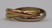 JEWELRY. CARTIER 18KT TRI-COLO