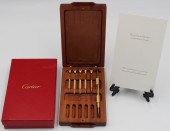 JEWELRY. CARTIER GILDED HOROLO