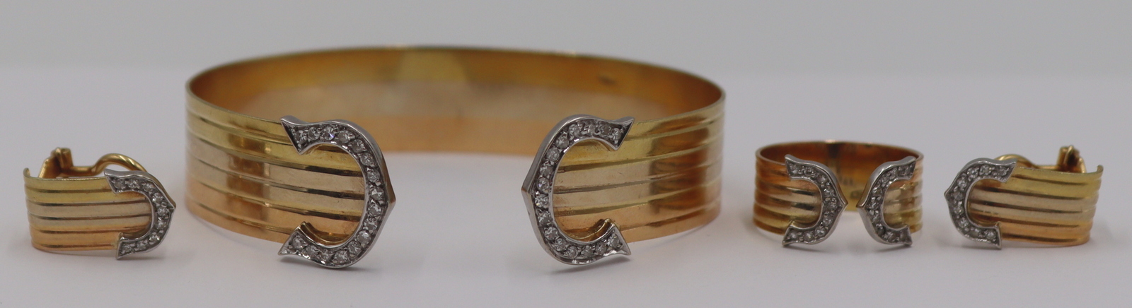 JEWELRY. CARTIER STYLE DOUBLE C 'DE