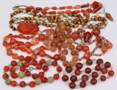 JEWELRY. CARVED CARNELIAN JEWE