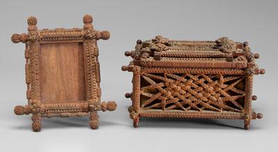 Jewelry cask, frame: lidded jewelry