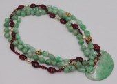 JEWELRY. CHINESE JADE, PEARL,