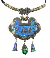 JEWELRY: CHINESE SILVER LOCK F