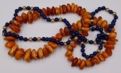 JEWELRY. CHUNKY AMBER BEADED N