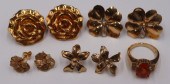 JEWELRY. COLLECTION OF 10KT, 1