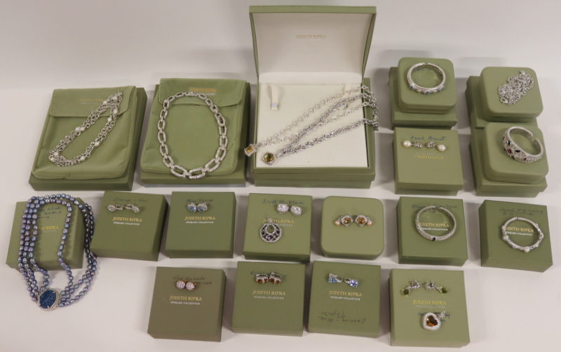 JEWELRY. COLLECTION OF (21) PCS. OF