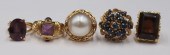 JEWELRY. COLLECTION OF (5) 14K