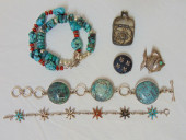 JEWELRY. COLLECTION OF TURQUOI