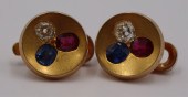 JEWELRY. COLORED GEM, DIAMOND,