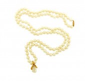JEWELRY: CULTURED PEARL NECKLA