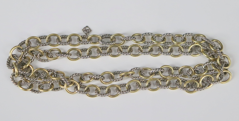 JEWELRY. DAVID YURMAN 18KT GOLD AND