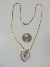 JEWELRY. DIAMOND HEART PENDANT