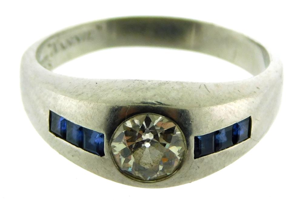 JEWELRY: DIAMOND & SAPPHIRE DOME