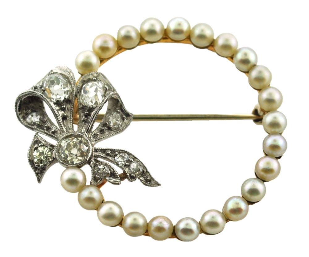 JEWELRY: EDWARDIAN PEARL &
