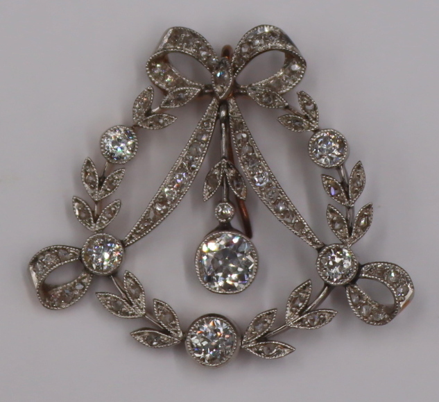 JEWELRY. EDWARDIAN PLATINUM