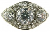 JEWELRY: EDWARDIAN THREE DIAMO