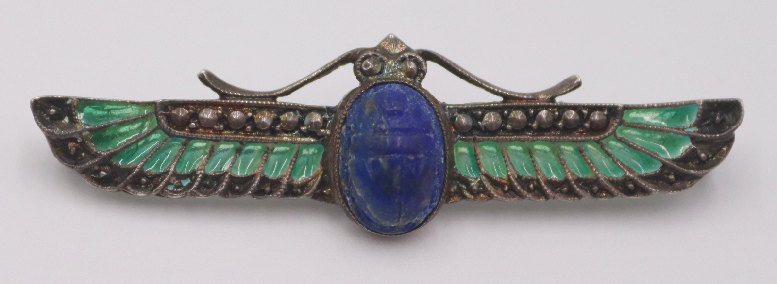 JEWELRY. EGYPTIAN REVIVAL SILVER,