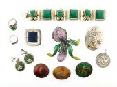 JEWELRY: ELEVEN PIECES OF STER