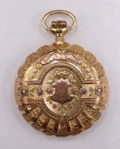 JEWELRY. ELGIN 14KT QUAD COLOR