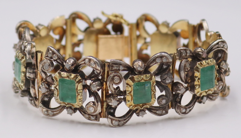 JEWELRY. EMERALD, DIAMOND, AND