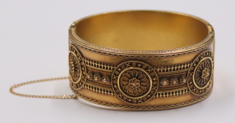JEWELRY. ETRUSCAN REVIVAL 14KT GOLD