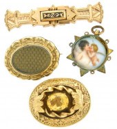 JEWELRY: FIVE GOLD FILLED VICT